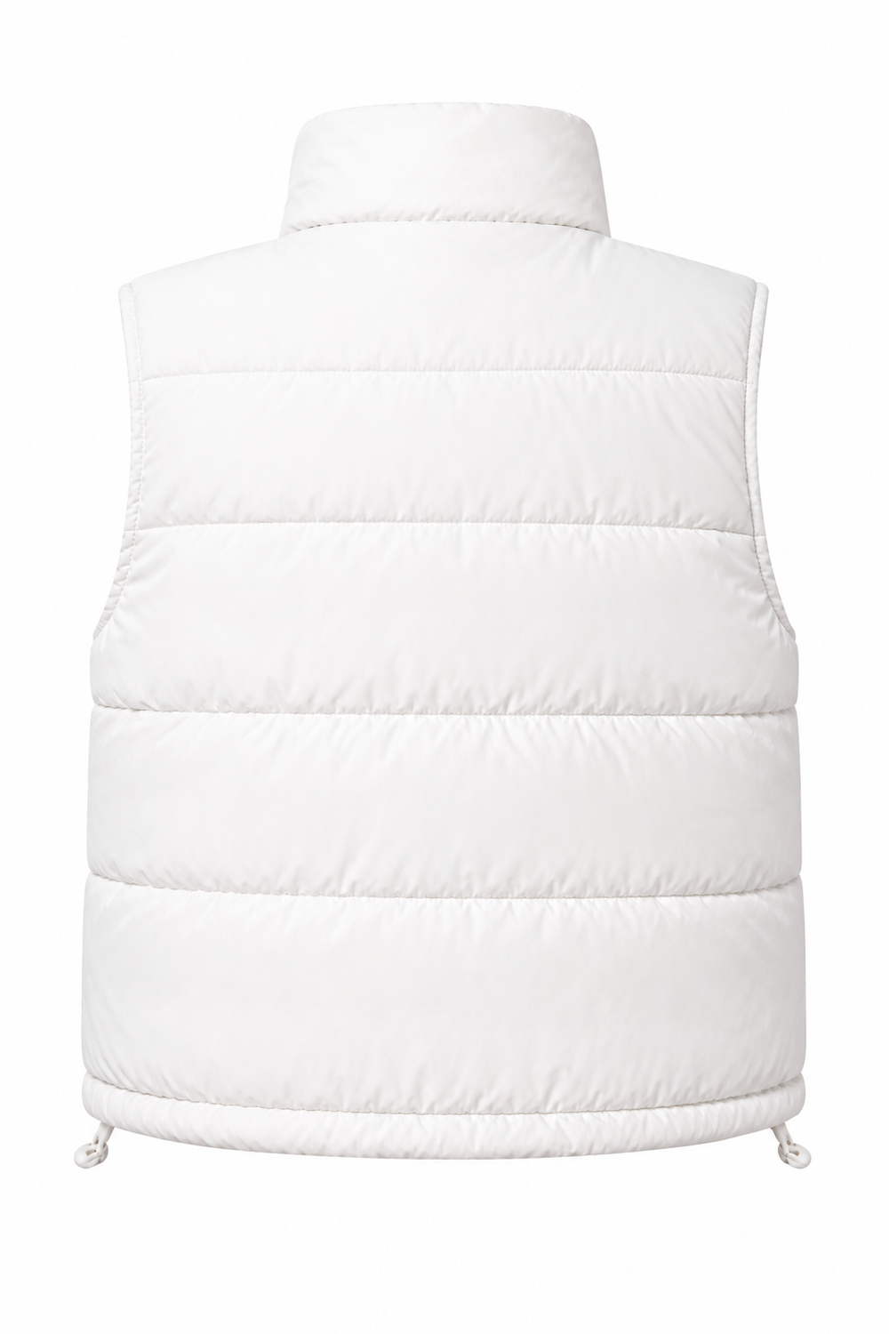 Quilted sleeveless jacket rear