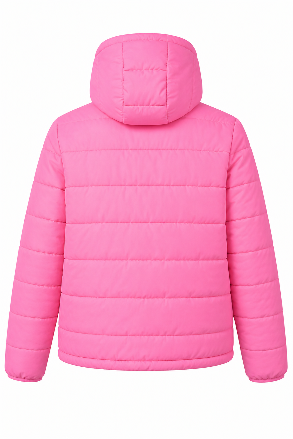 Back view of pink jacket